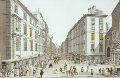 Vista de Kohlmarkt, 1786